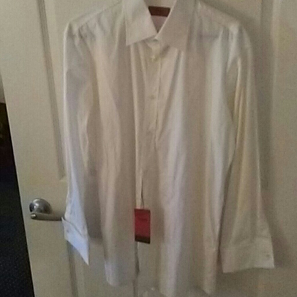 Hugo Hugo Boss white French cuff shirt 16.5